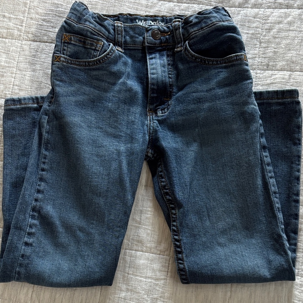 Wrangler Kids 7 Slim Dark Blue Relaxed Jeans